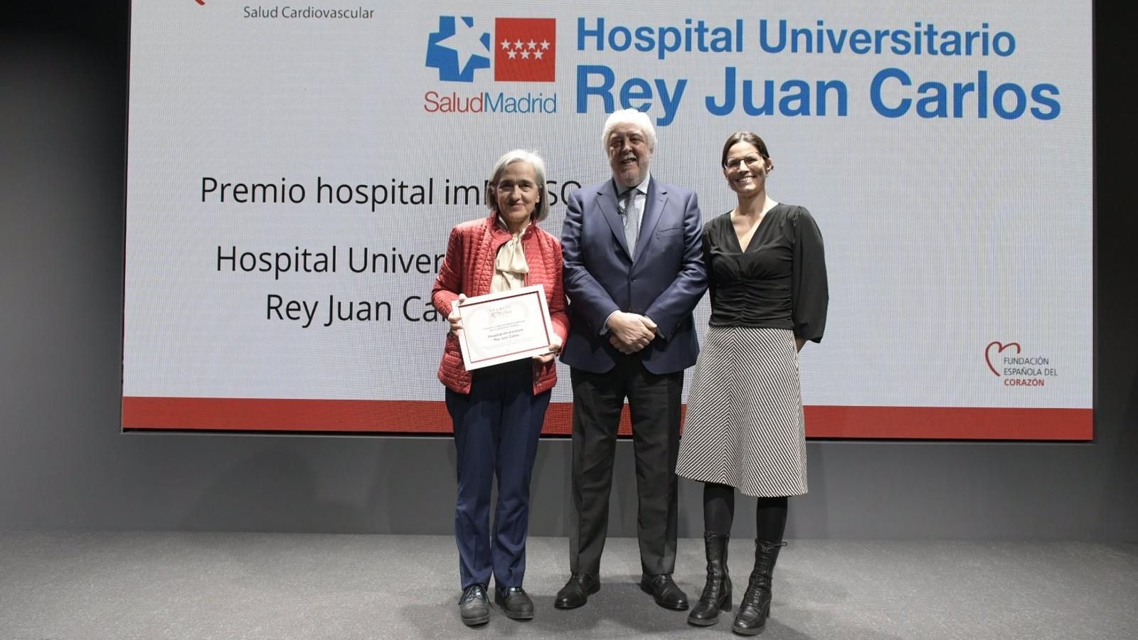 El Hospital Rey Juan Carlos, premio ImPULSO de la Fundación Española del Corazón en la categoría de Hospital