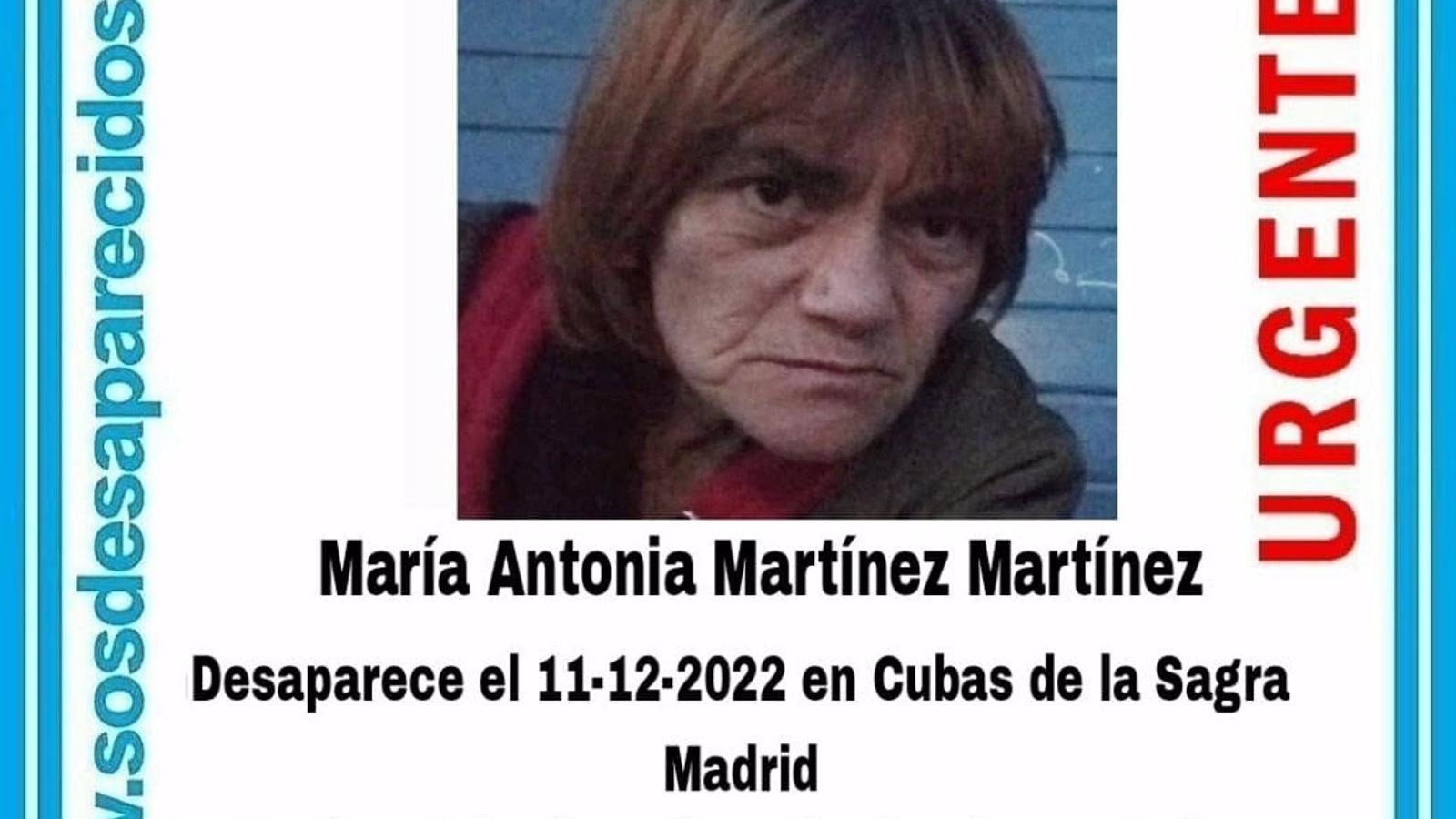  Buscan a una mujer de mediana edad desaparecida en Cubas de la Sagra