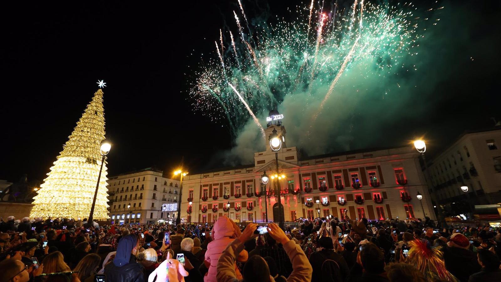 11.500 kilos de residuos tras las campanadas en Madrid capital
