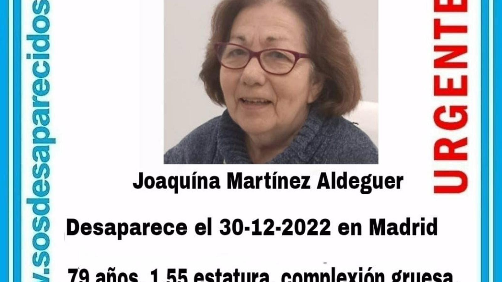  Buscan a una mujer de 79 años con Alzheimer desaparecida desde el viernes en Madrid