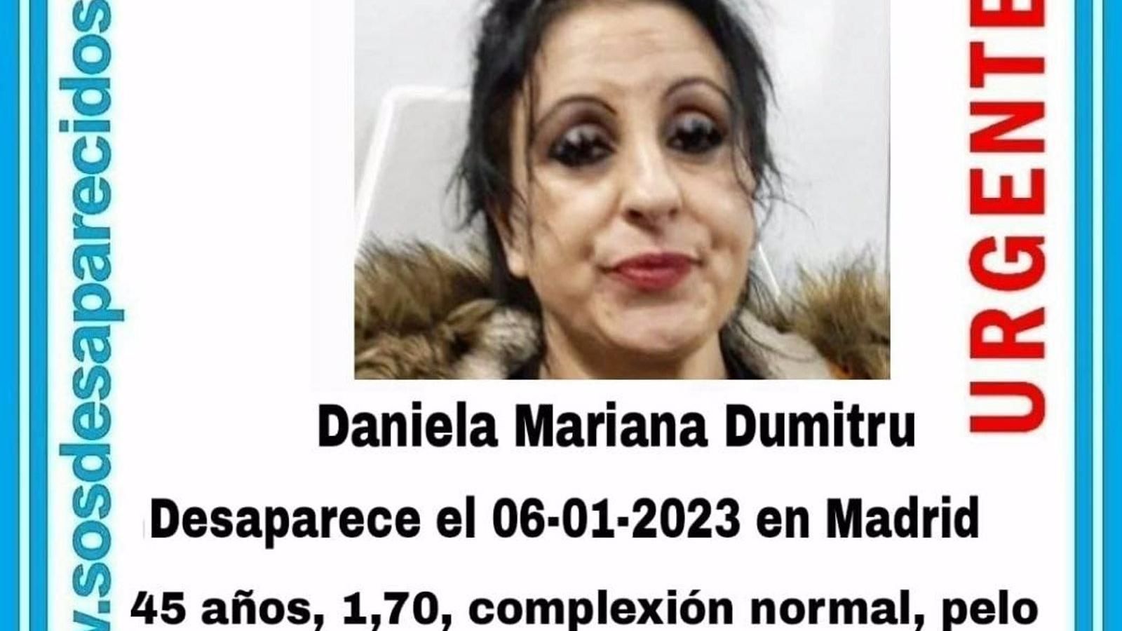  Buscan a una mujer de 45 años desaparecida el día de Reyes en Madrid