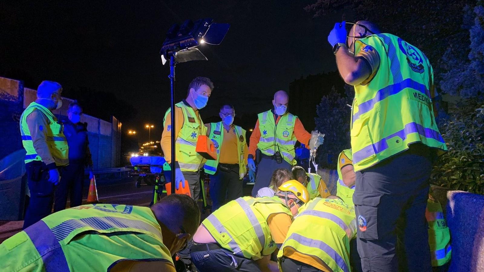  Muere un motero de 25 años al perder el control del vehículo en el bypass sur de la M-30