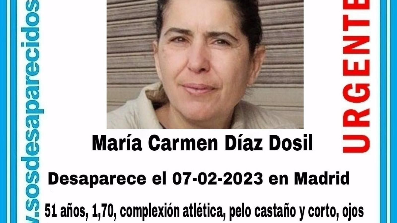Buscan desde el pasado día 7 a una mujer de 51 años desaparecida en Madrid