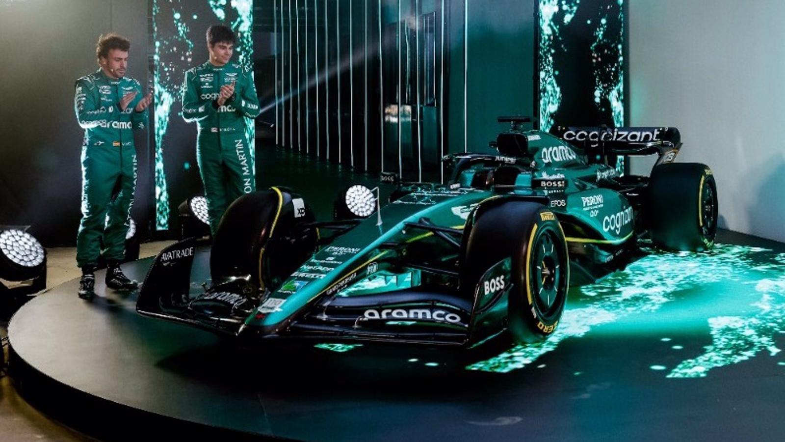 Aston Martin presenta el "agresivo" 'AMR23' de Fernando Alonso y Lance Stroll