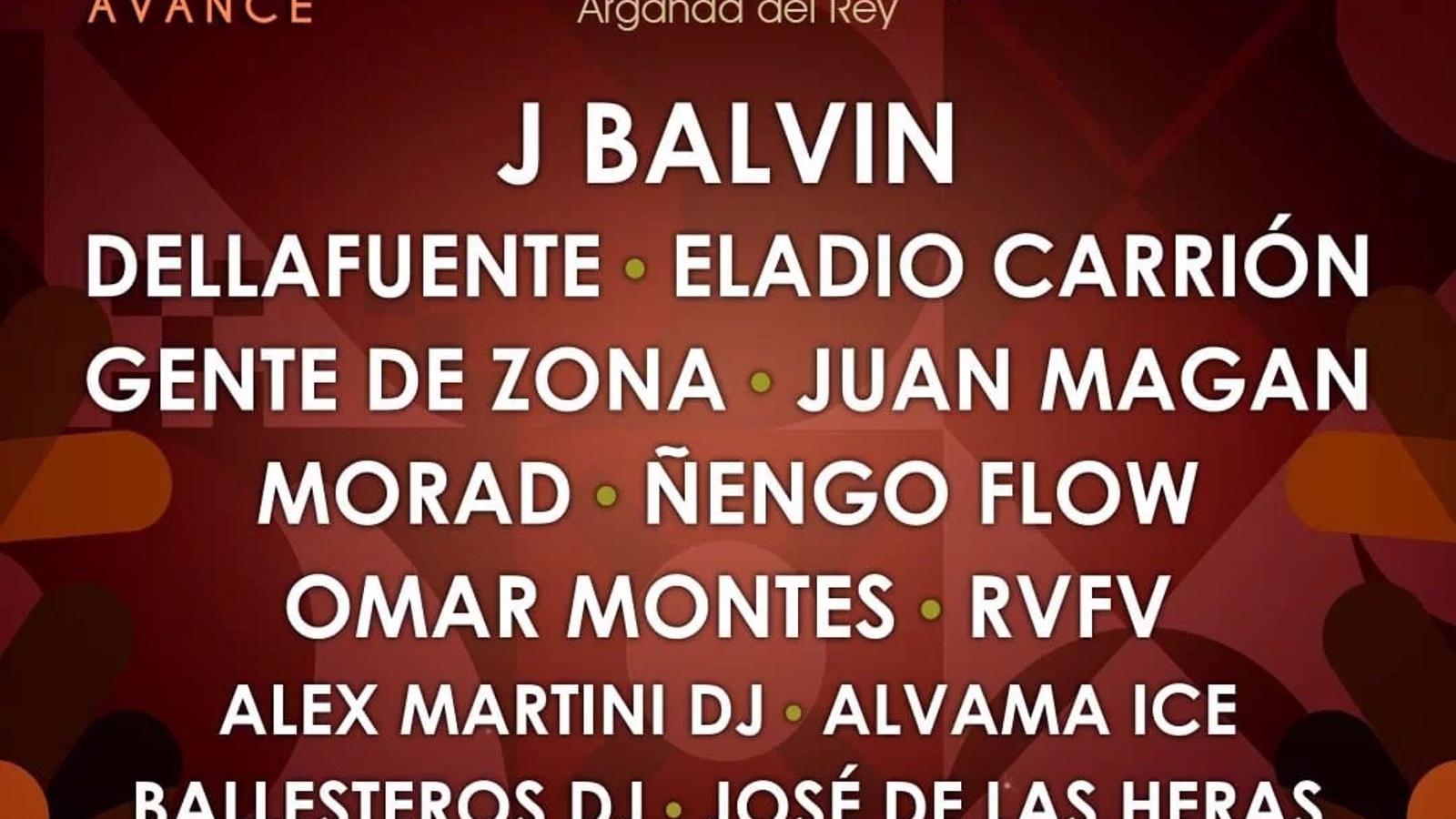 J Balvin, Morad o Juan Magán, en el festival Puro Latino Fest de Arganda los días 30 de junio y 1 de julio