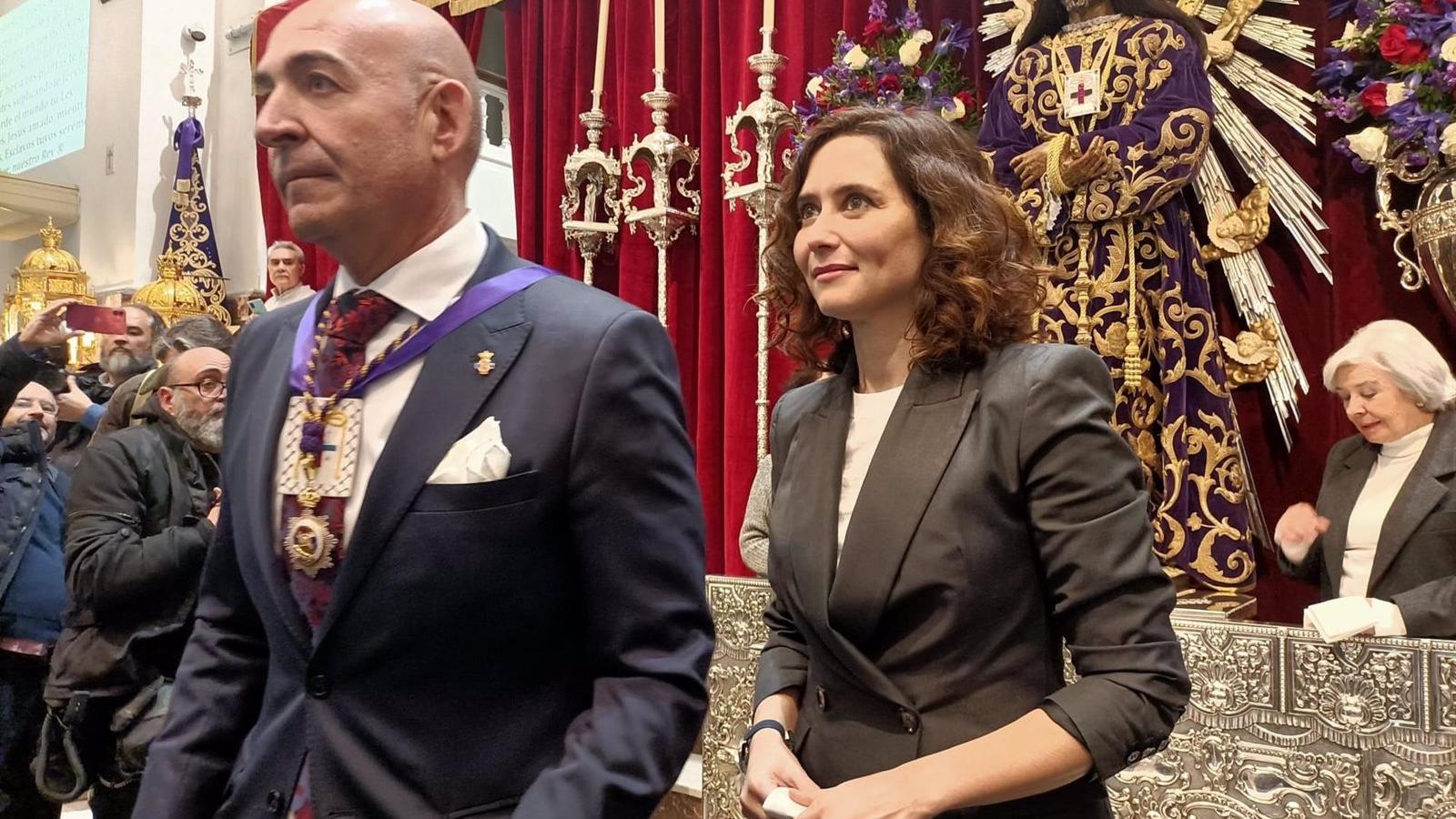 Ayuso pide a Jesús de Medinaceli por "el pueblo de Madrid y por España, para que todo salga bien"