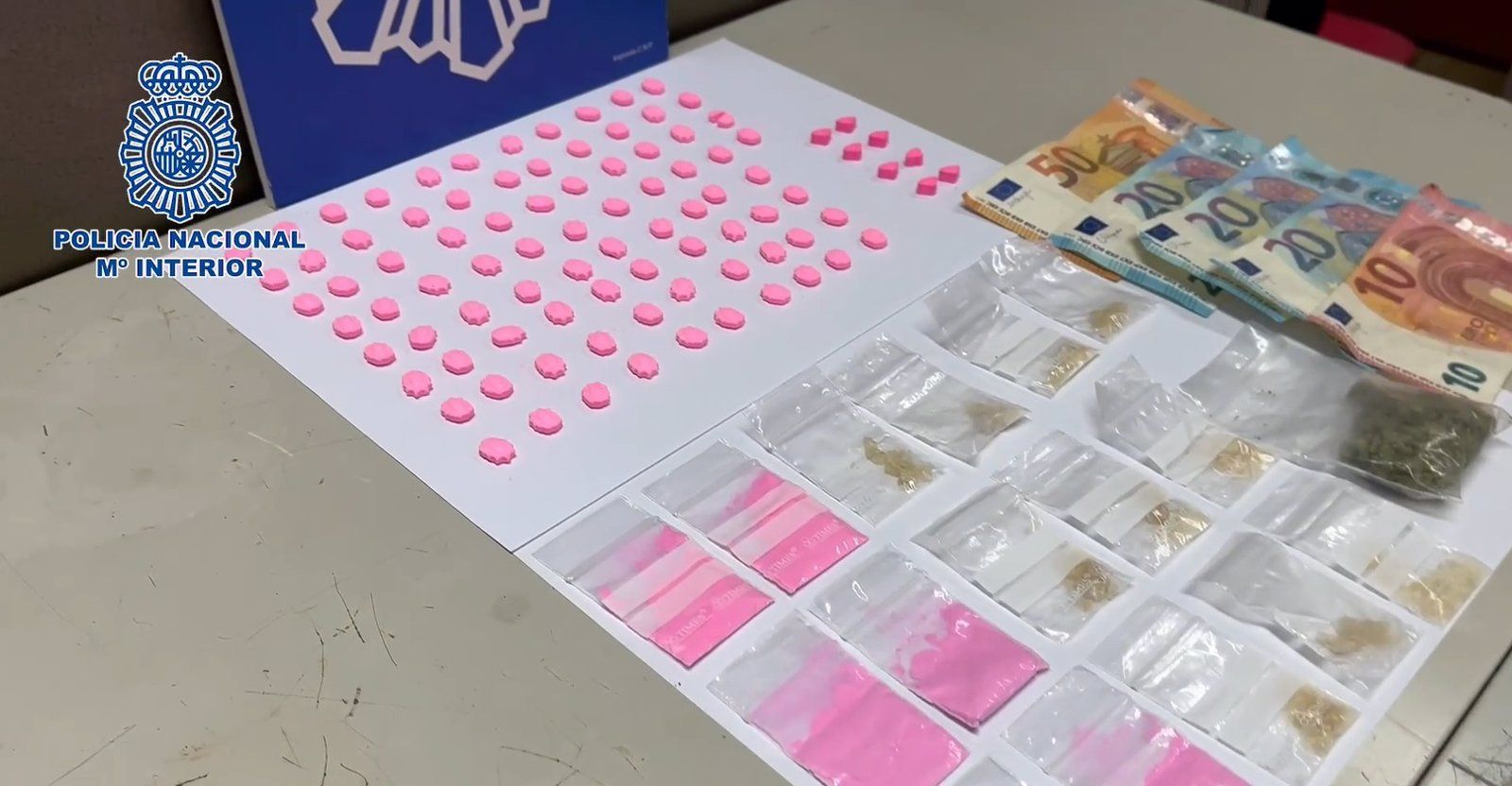 Detenido en Chamberí con marihuana, cocaína rosa, éxtasis y MDMA preordenadas para su venta