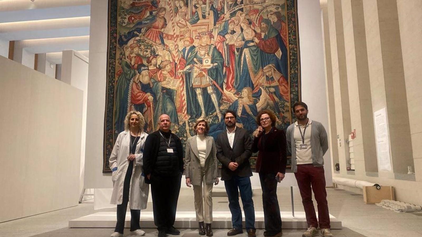 La Galería de Colecciones Reales instala un tapiz flamenco del sXVI recientemente adquirido por el Ministerio de Cultura