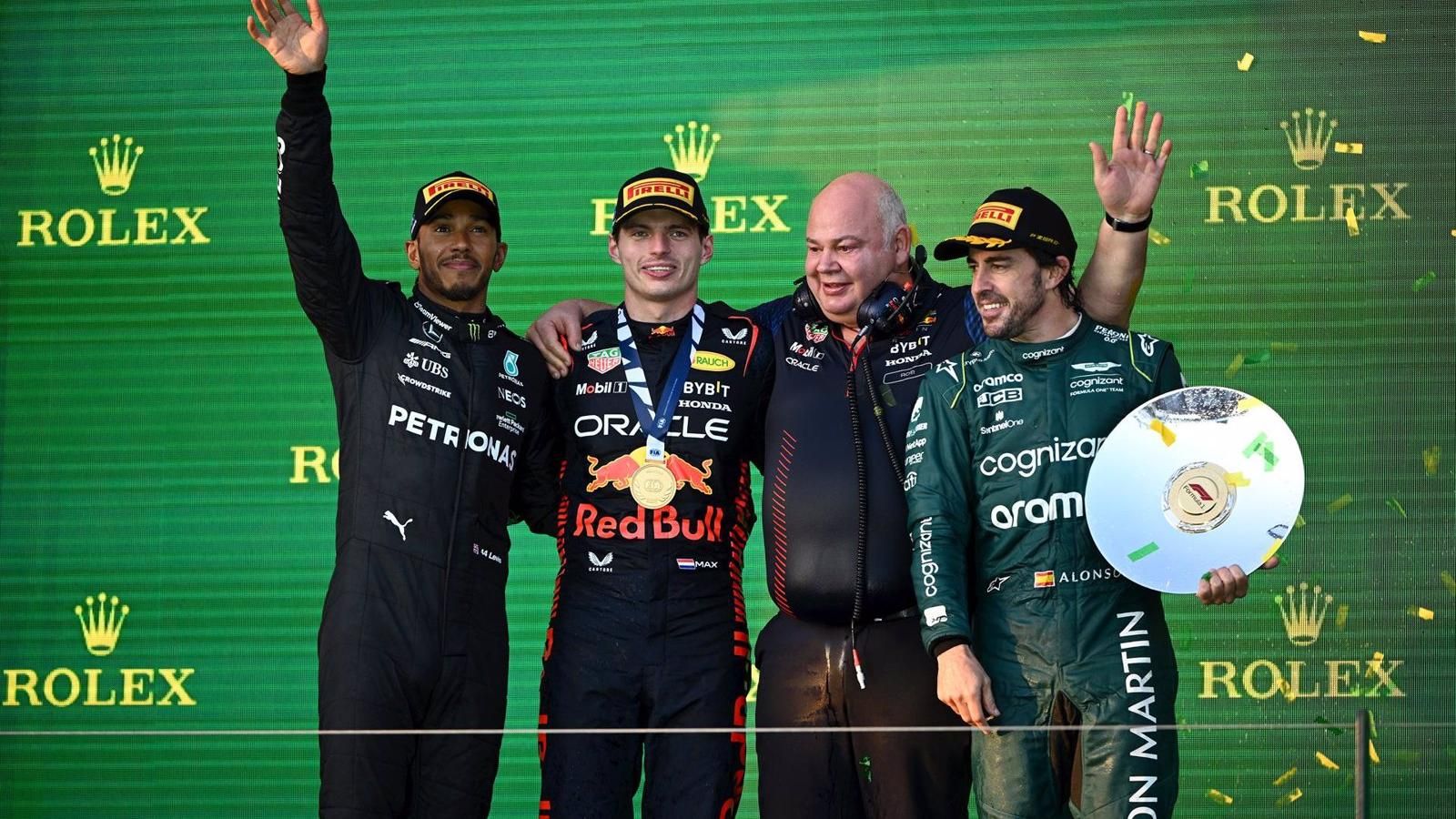 Verstappen reina en el caos y Fernando Alonso no se baja del podio