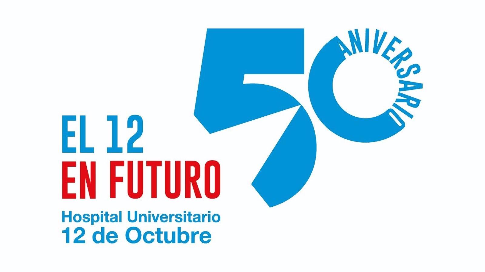 El Hospital 12 de Octubre presenta el logo de su 50 aniversario