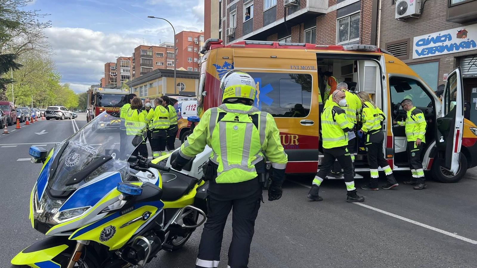  Muere el policía nacional que resultó herido grave tras una colisión en Moncloa