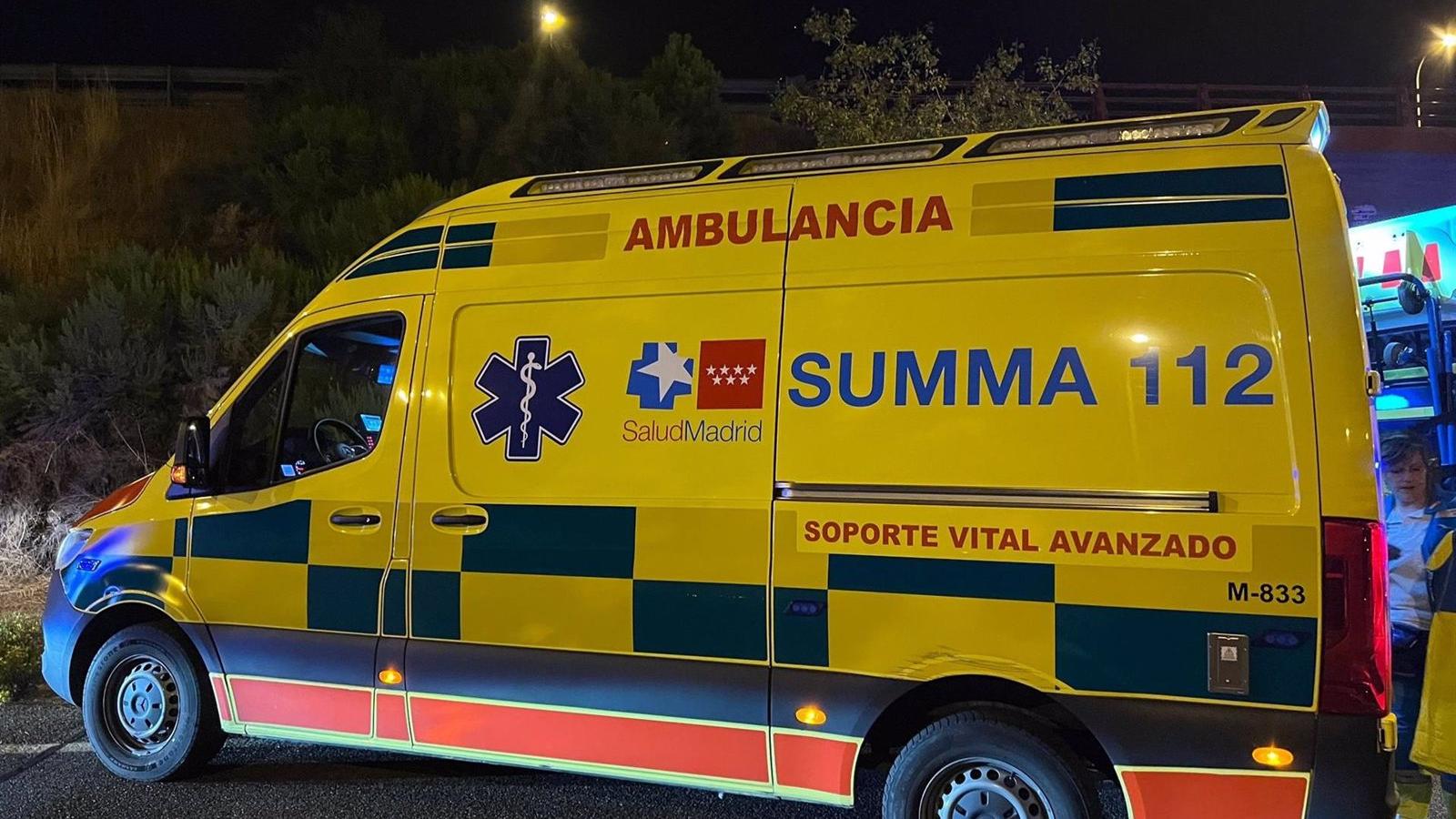 Un choque frontal entre dos vehículos en una rotonda deja dos heridos graves en San Sebastián de los Reyes