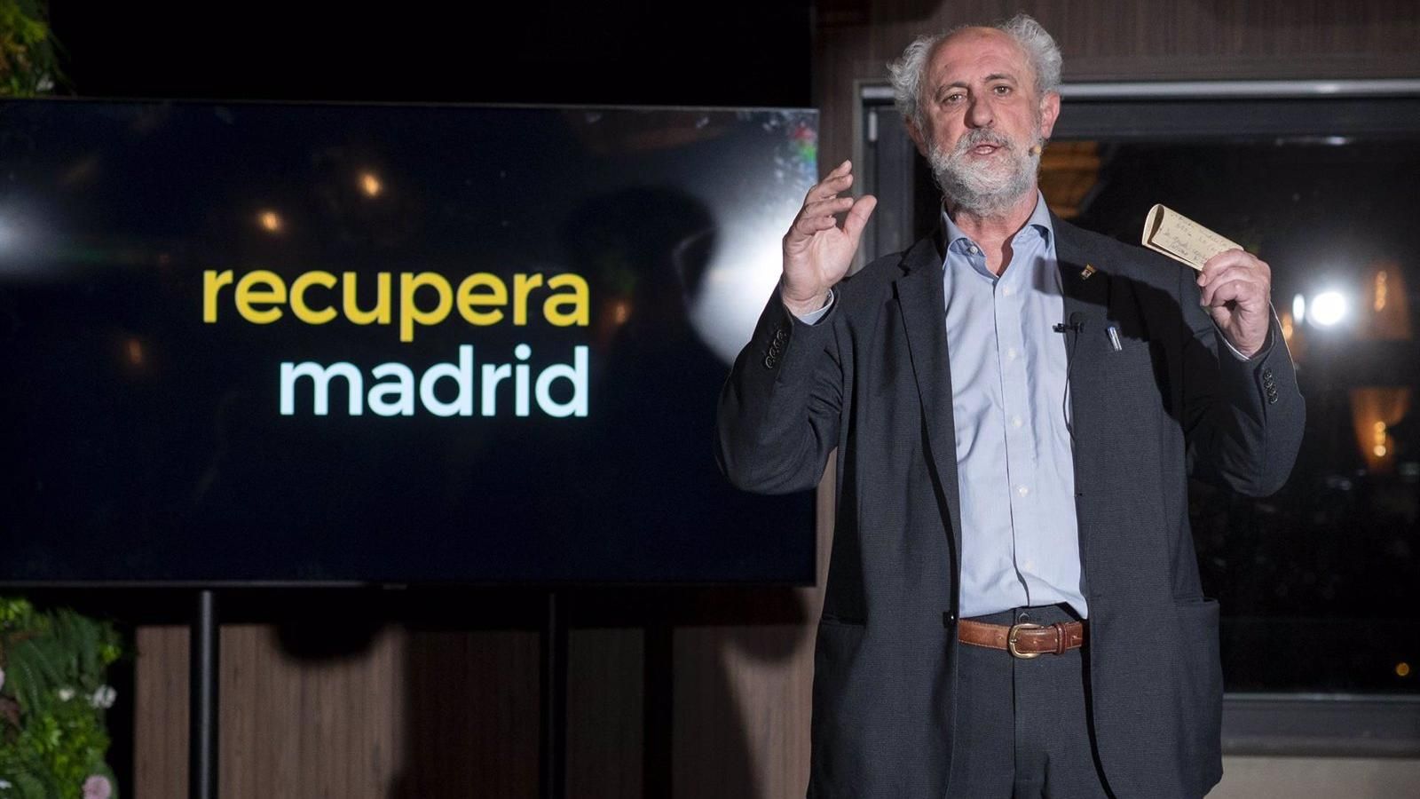 Inmaculada Sanz dice que "no es muy coherente" que Recupera Madrid concurra finalmente como partido político