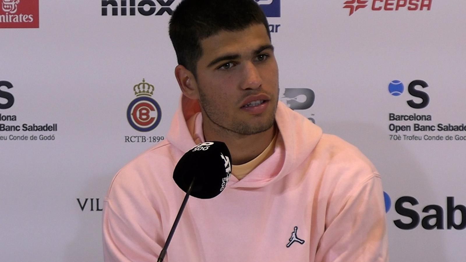 Carlos Alcaraz: "Ha sido un partido complicado con condiciones muy difíciles"