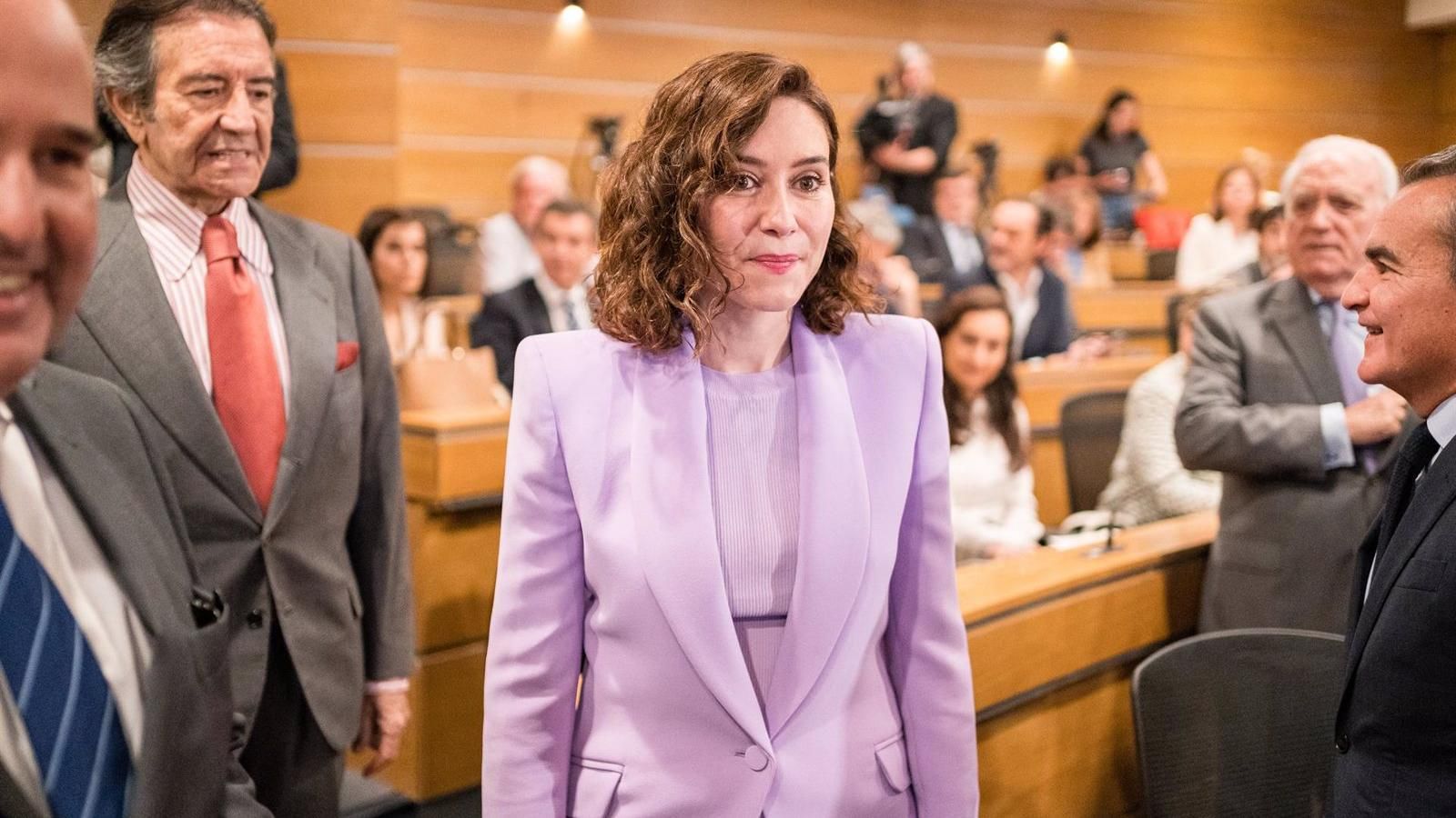 Díaz Ayuso critica la ausencia de Sánchez en la entrega del Premio Cervantes