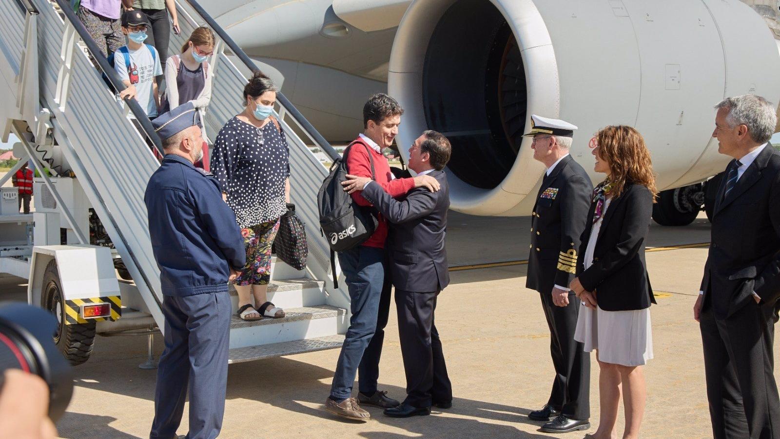 Aterriza en Torrejón el avión con los 72 evacuados de Sudán, entre ellos 34 españoles