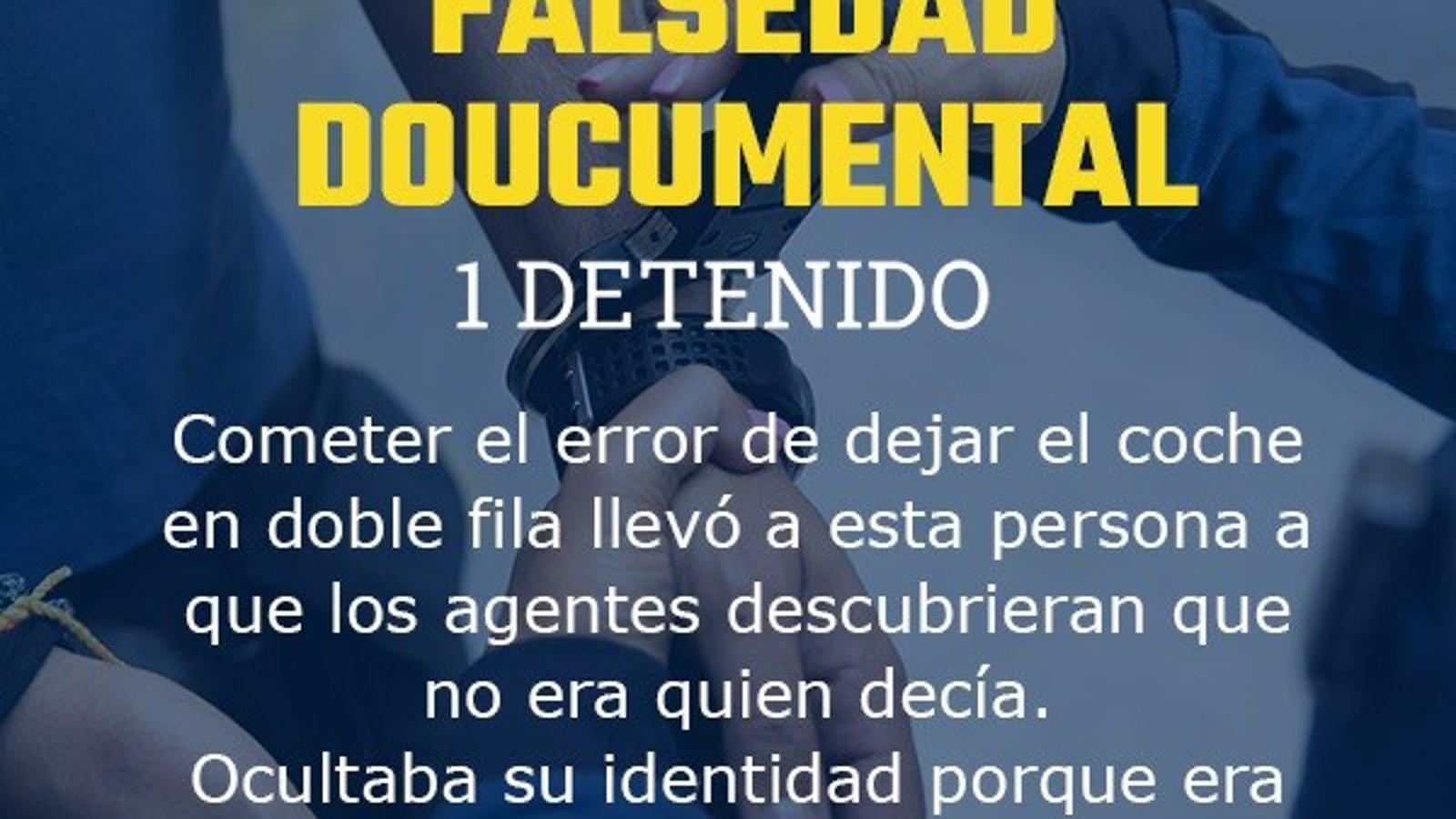 Un coche en doble fila permite detener en Madrid a una fugitiva con pasaporte falso y tres requisitorias