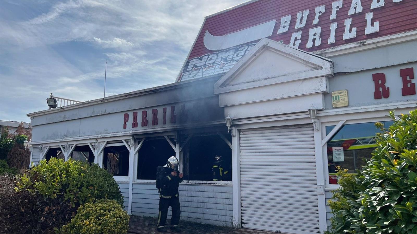 Incendio en un restaurante abandonado en Alcalá de Henares