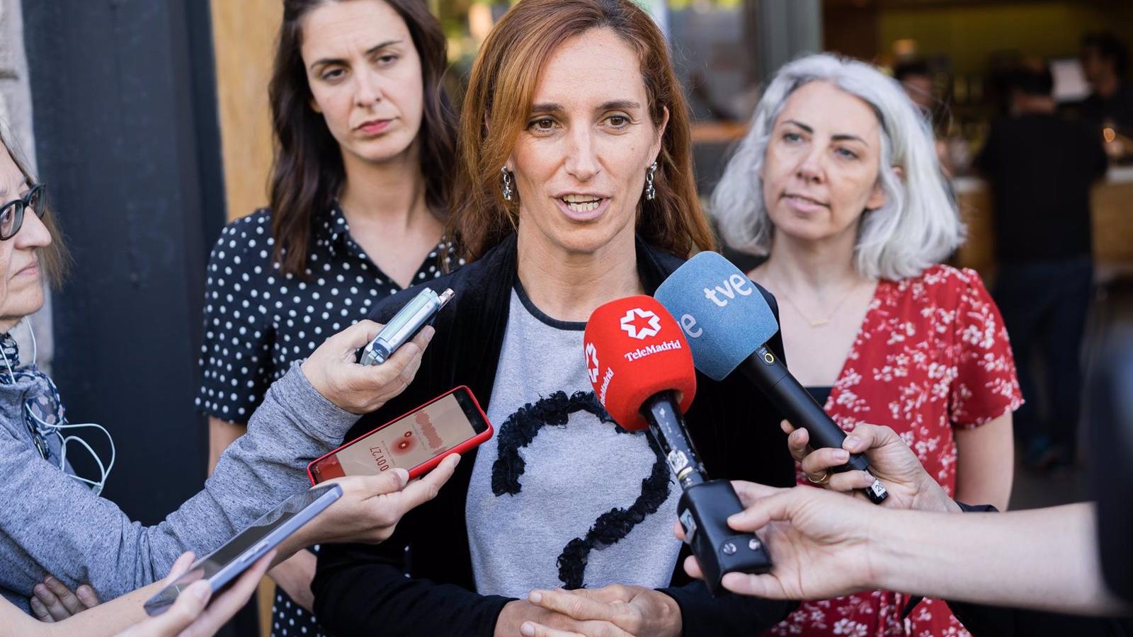 Mónica García defiende que las encuestas dicen que Más Madrid es "la única alternativa" 