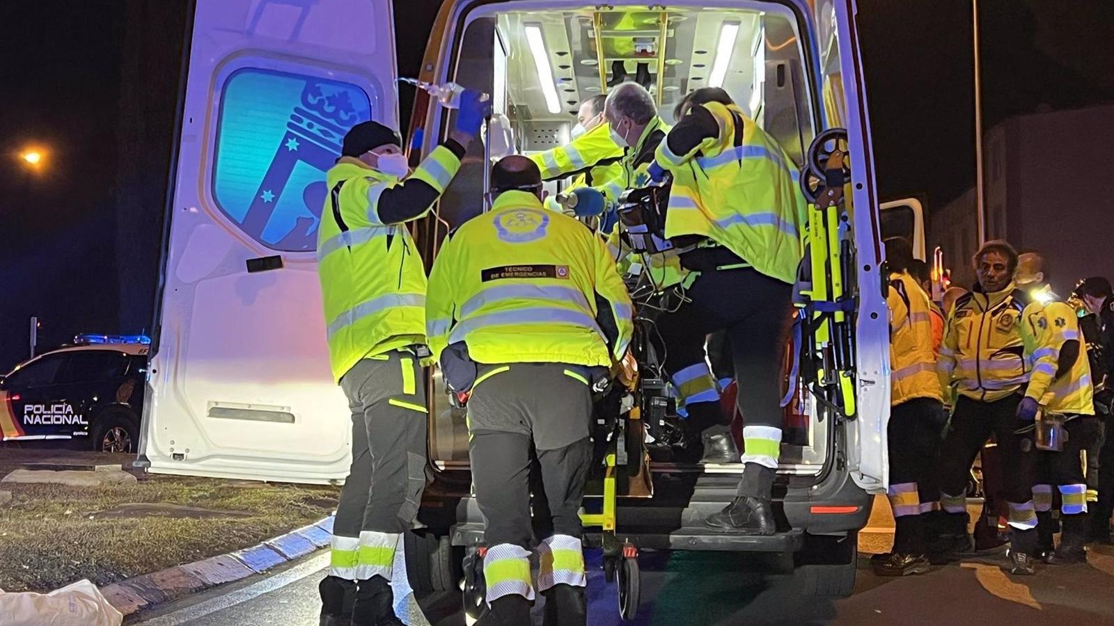 Muere un motorista al salirse de la vía en la M-40 en Madrid