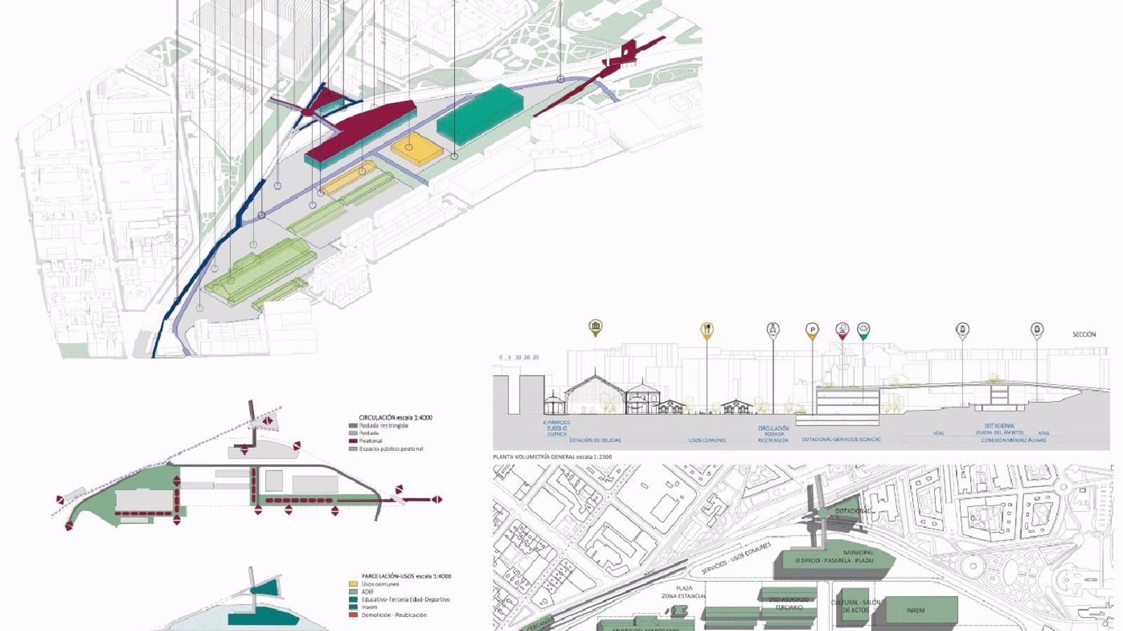 Villacís promete construir un nuevo High Line que regenere el antiguo entorno ferroviario del Espacio Delicias