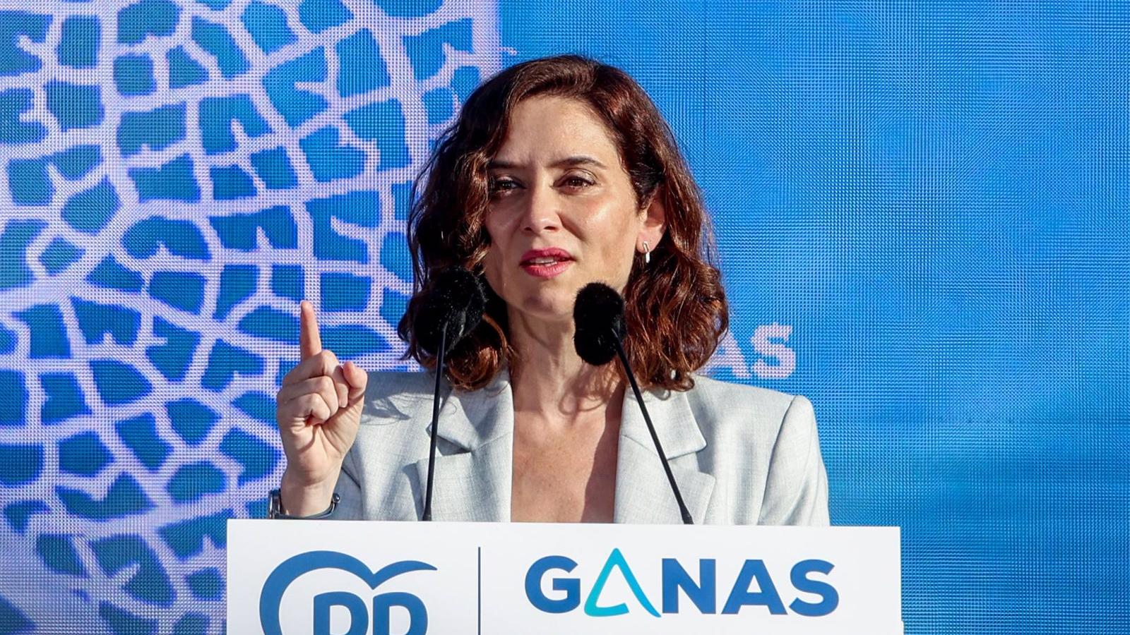 Ayuso pide una abrumadora mayoría para el PP a lo largo de toda España, frente a un Ejecutivo que es "tan débil como inmoral"