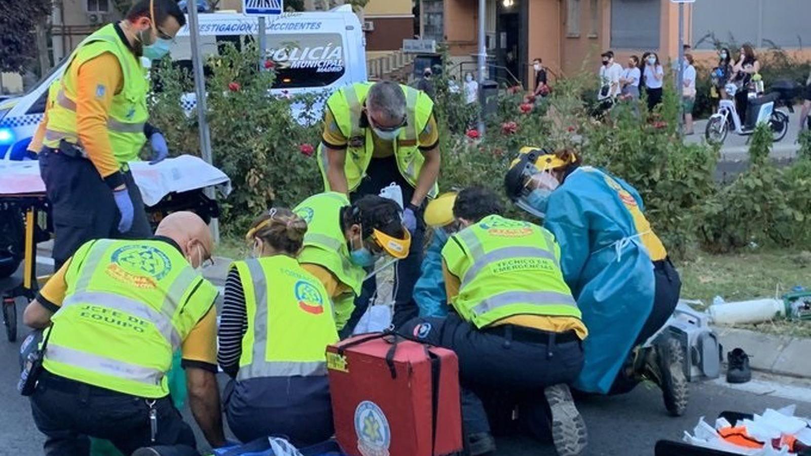 Herido grave un motorista tras chocar con otra motocicleta en Hortaleza