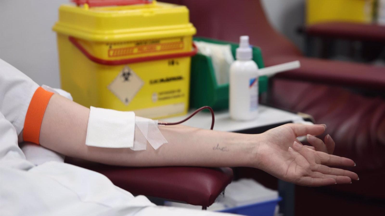 Las reservas de sangre del grupo 'B+' están en alerta roja en los hospitales de la región