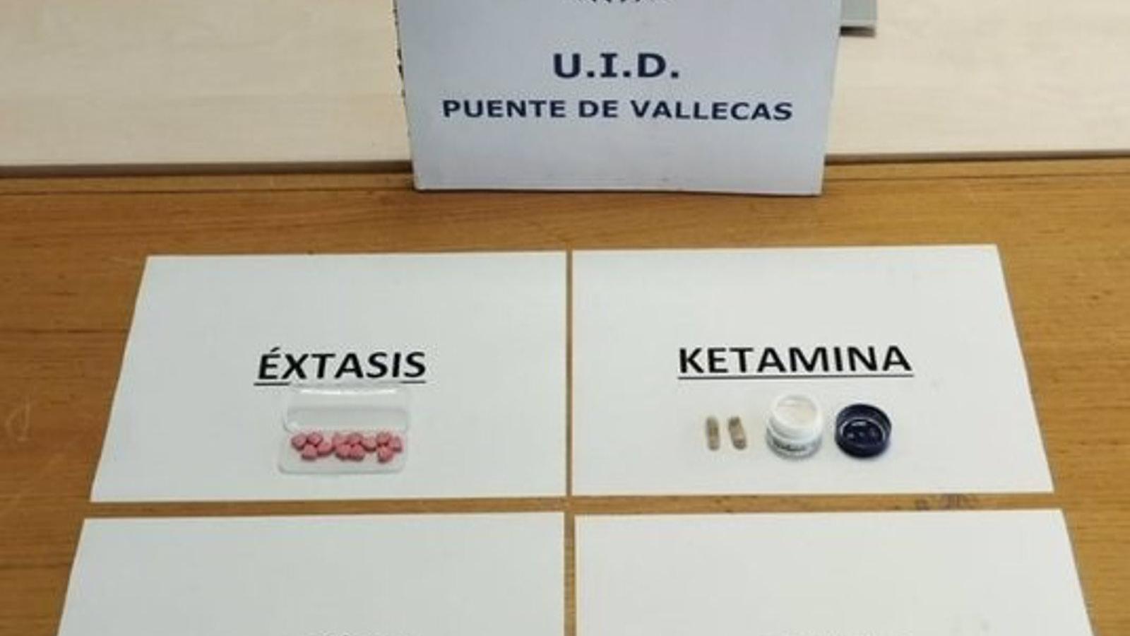 Detenida una pareja por trapichear con varios tipos de droga en un polígono de Vallecas