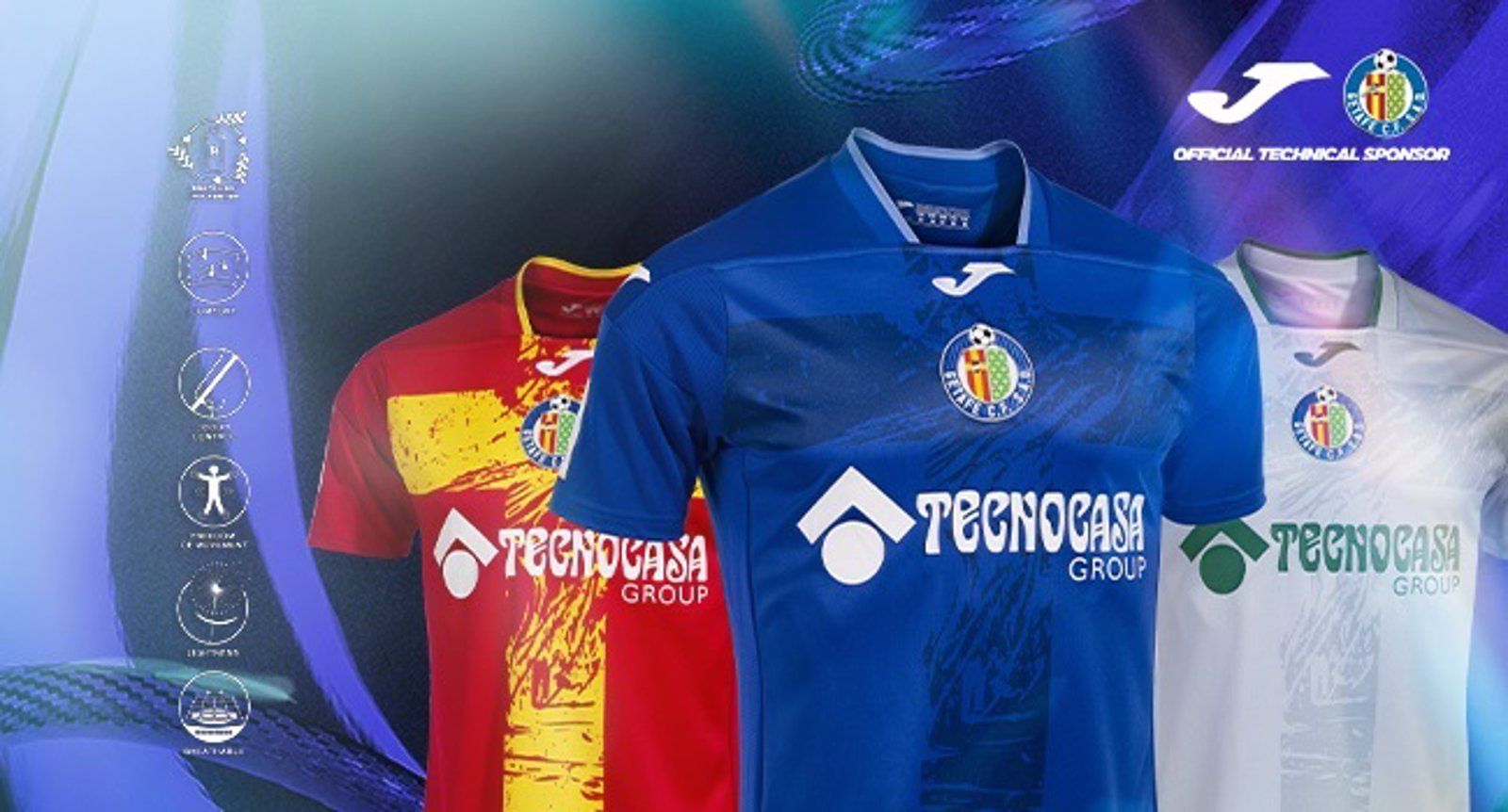  El Getafe mantiene su histórico color azulón en la camiseta para la temporada 2023-24