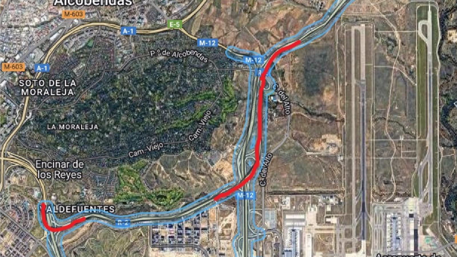 Renovación de los firmes en algunos tramos de las autopistas R-2 y M-12 en Madrid