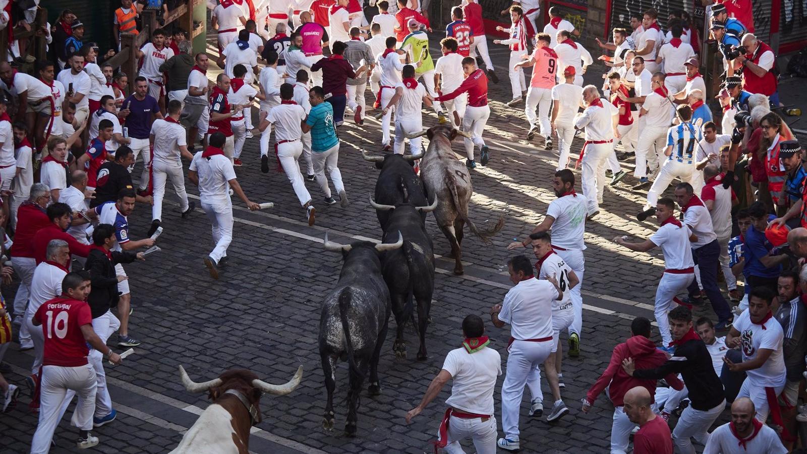  Uno de los cinco heridos por varios traumatismos en el último encierro de San Fermín es de Pozuelo de Alarcón