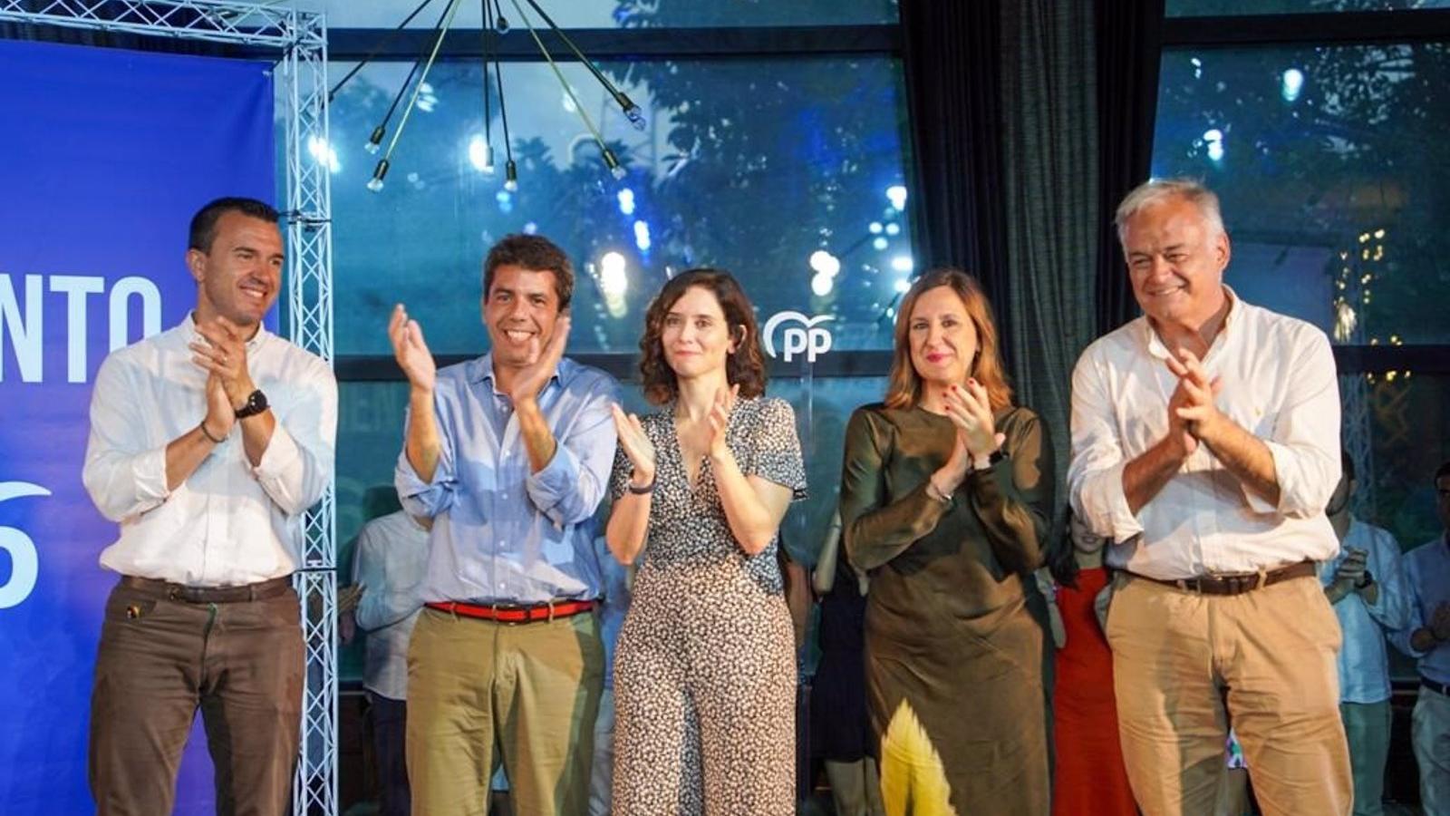 Mazón y Díaz Ayuso reivindican el "eje" Comunitat Valenciana-Madrid para dar "prosperidad": "Estamos preparados"