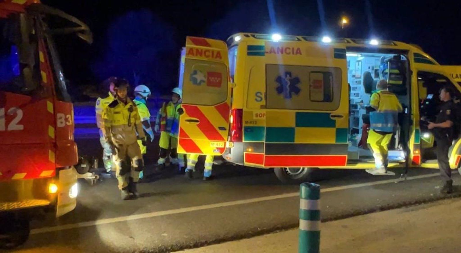 Tres heridos en un accidente de tráfico en Fuenlabrada