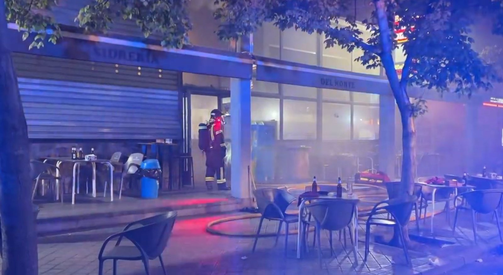 Extinguido un incendio en un restaurante en Villaverde