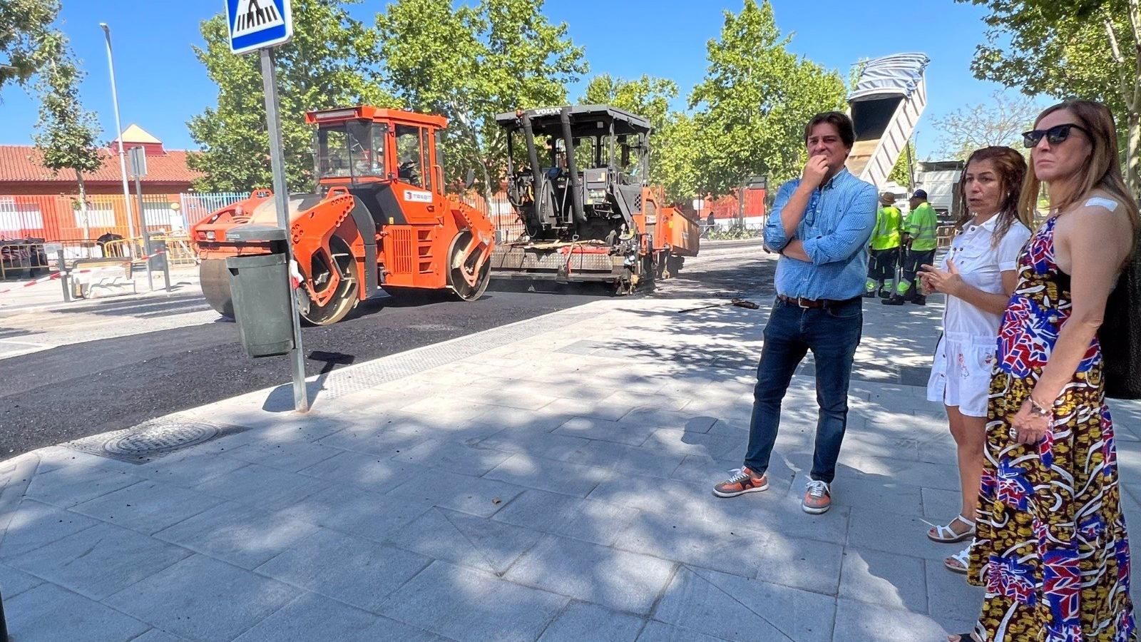 Finalizada la reurbanización de la avenida Pablo Iglesias y calle Clara Campoamor en Loranca