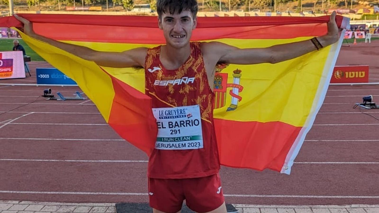 Atletismo.- El español Sergio del Barrio, campeón de Europa Sub 20 de 3.000 obstáculos