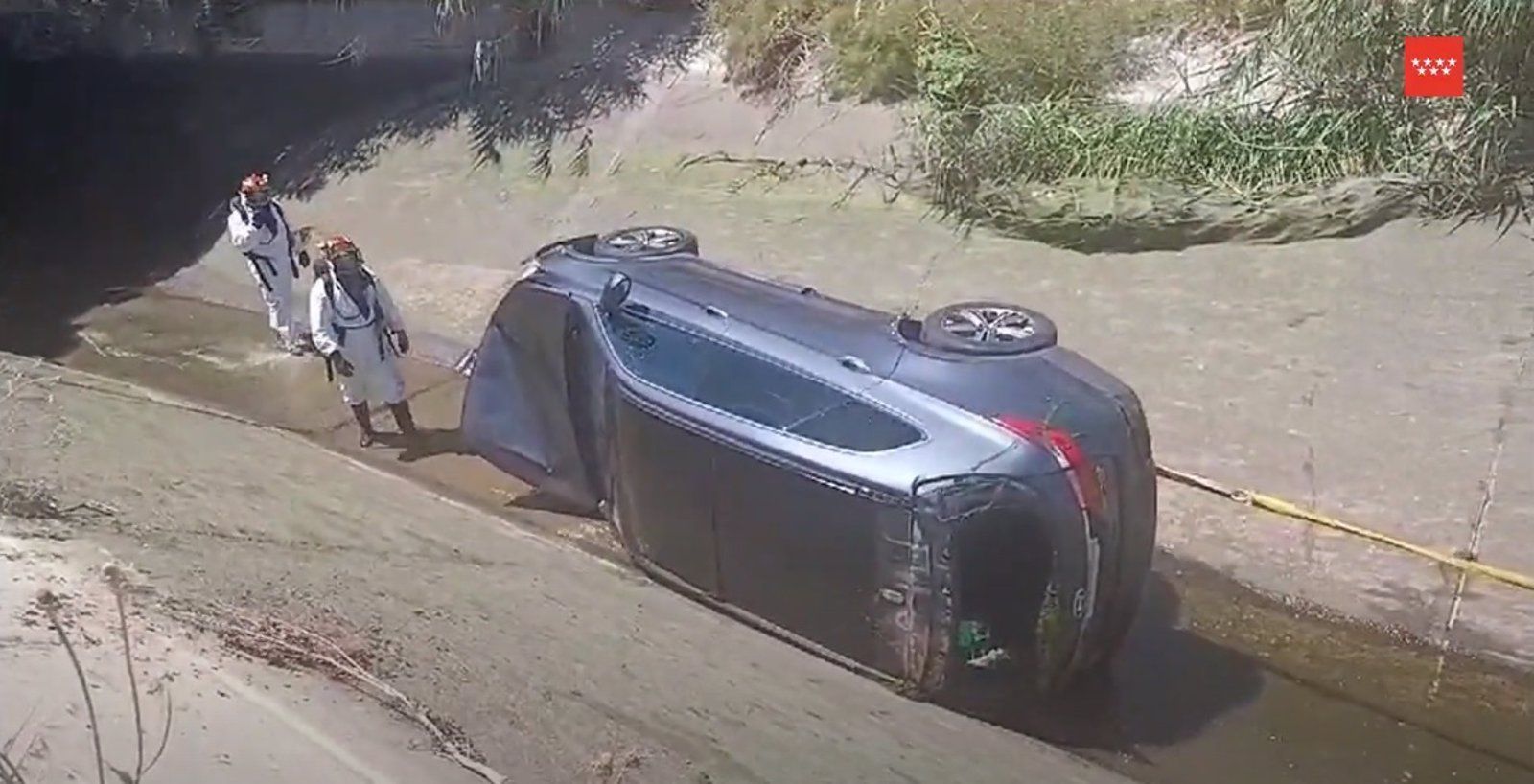  Los hombres que cayeron a una acequia en una persecución policial eran ladrones con múltiples antecedentes
