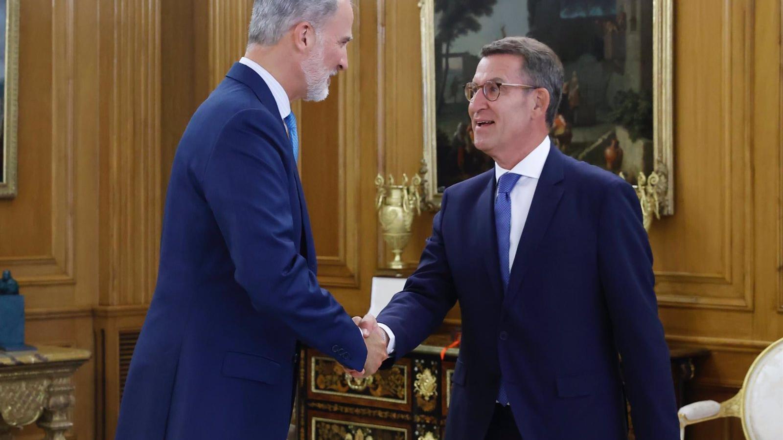 El Rey propone al presidente del PP, Alberto Núñez Feijóo, como candidato a la investidura El Rey propone al presidente del PP, Alberto Núñez Feijóo, como candidato a la investidura