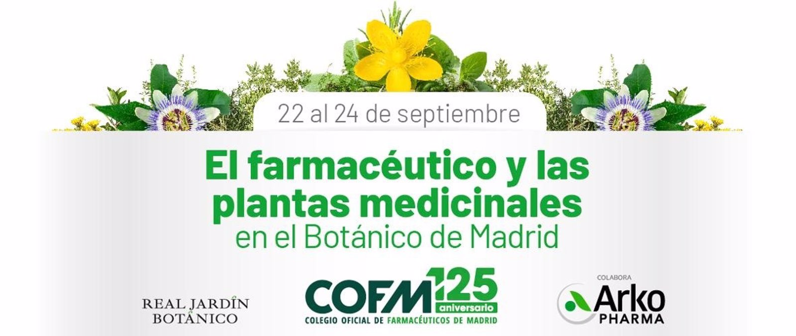 La relación entre plantas medicinales y farmacia, en el Jardín Botánico de la mano del COFM del 22 al 24 de septiembre