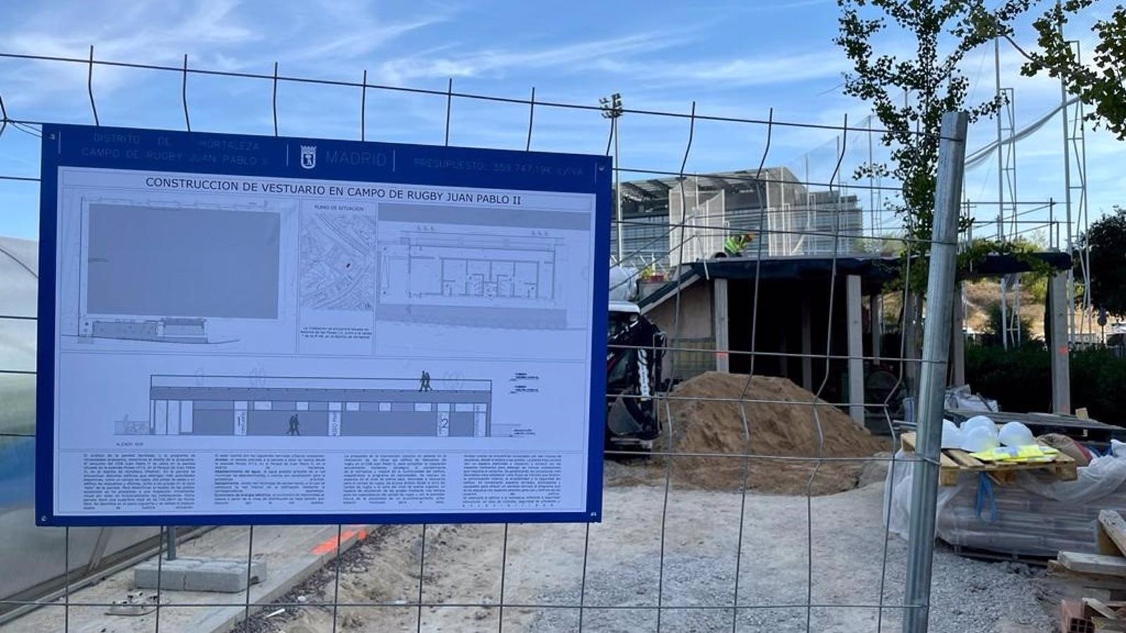 El campo de rugby de Hortaleza contará con un nuevo edificio de vestuarios y verá ampliadas sus gradas