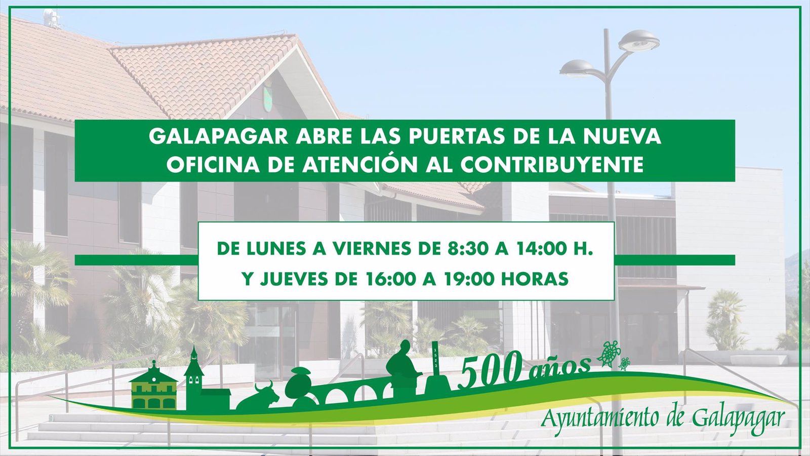 La Oficina de Atención al Contribuyente de Galapagar abre desde este lunes sin cita previa para resolver dudas sobre gestiones