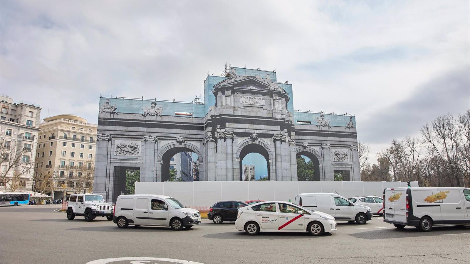 La Puerta de Alcalá estará lista antes de Navidad tras las obras de remodelación