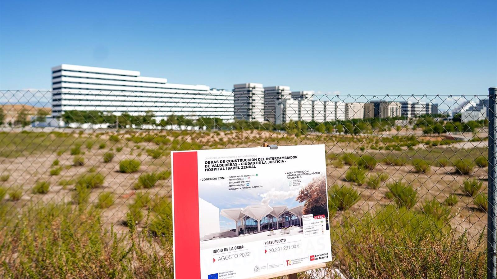 El nuevo intercambiador de Valdebebas comenzará a funcionar en el primer semestre de 2024