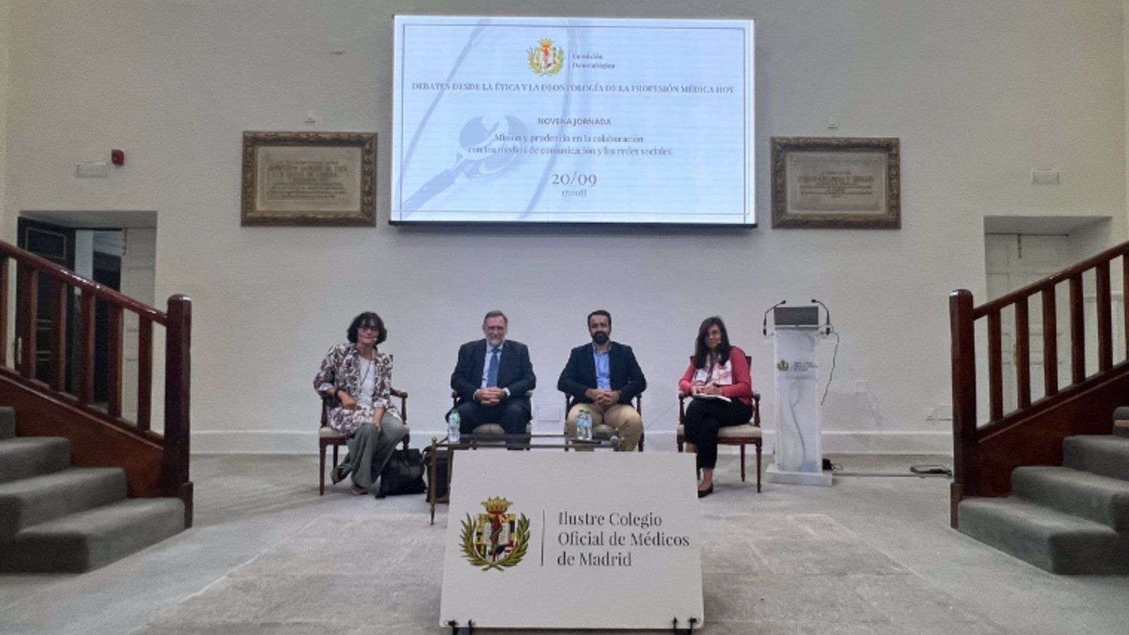Debate en el ICOMEM sobre el papel de los médicos en los medios y las redes sociales