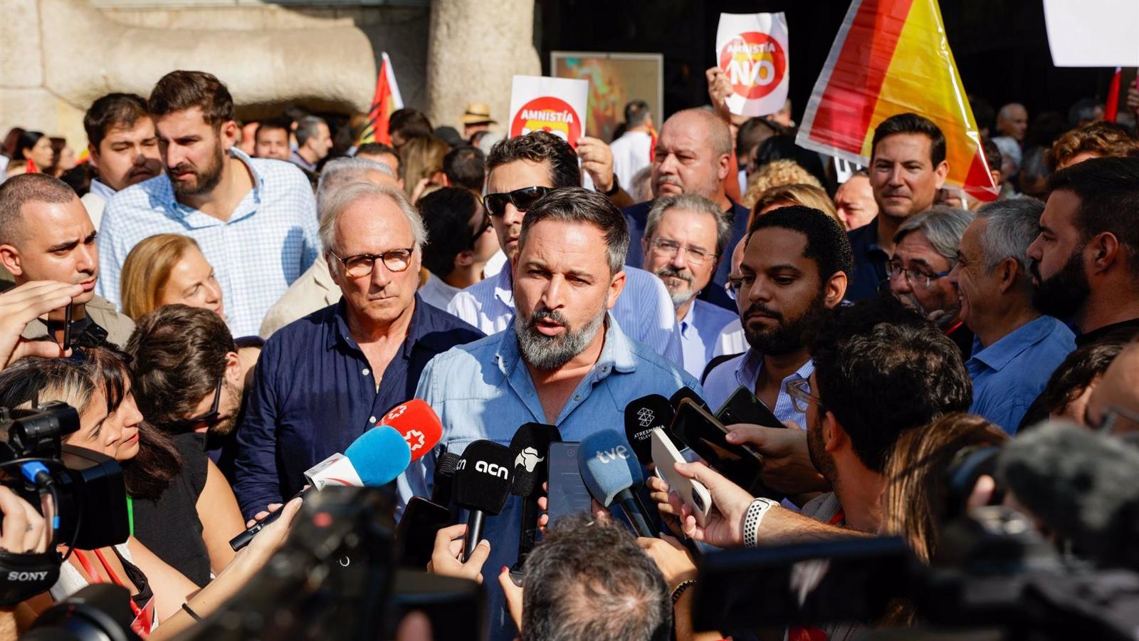 Abascal afirma que la amnistía es la "mayor imagen de corrupción posible"