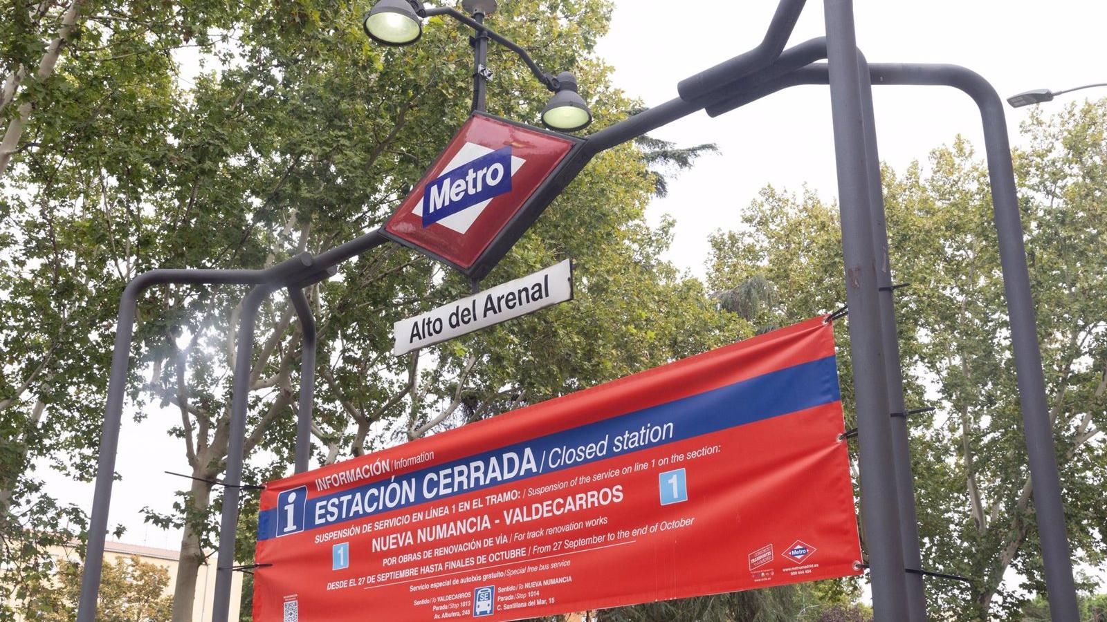 Metro reabre el tramo entre Nueva Numancia y Valdecarros de la L1