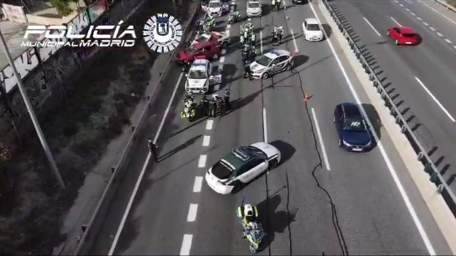 Detenido un conductor que arrolló a varias patrullas tras 30 kilómetros de persecución policial