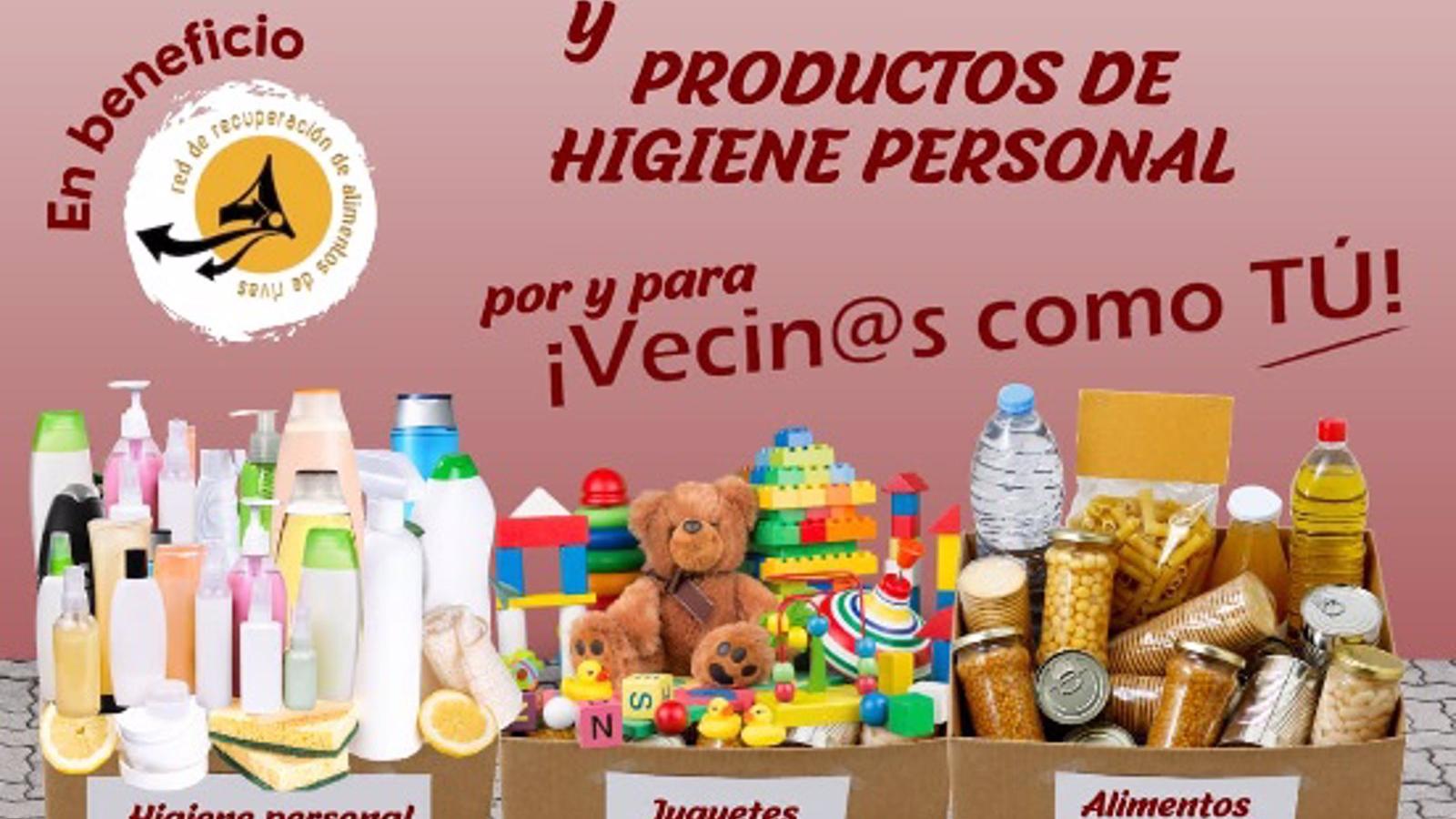 Vecinos por Rivas organiza una gran recogida solidaria de juguetes y alimentos