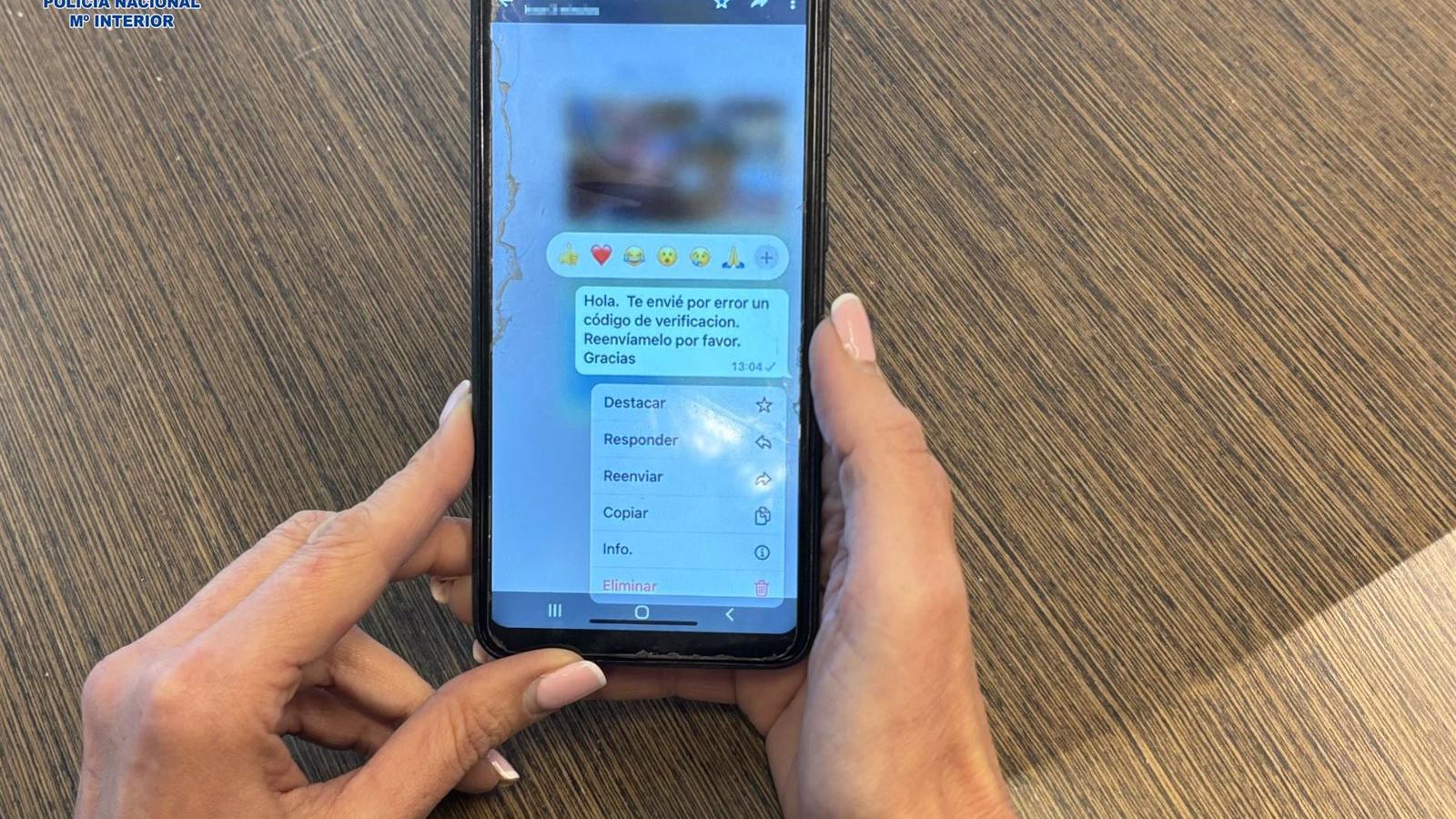 La Policía Nacional alerta de una estafa que provoca la pérdida de control de tu cuenta de WhatsApp